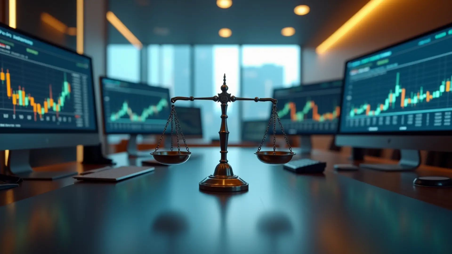 台灣辦公室內券商融資與銀行信貸比較圖示