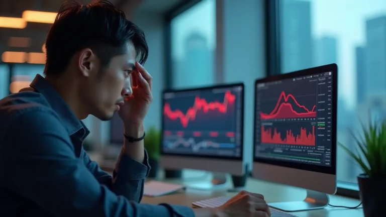 台灣投資人面對違約交割金融危機與螢幕警示