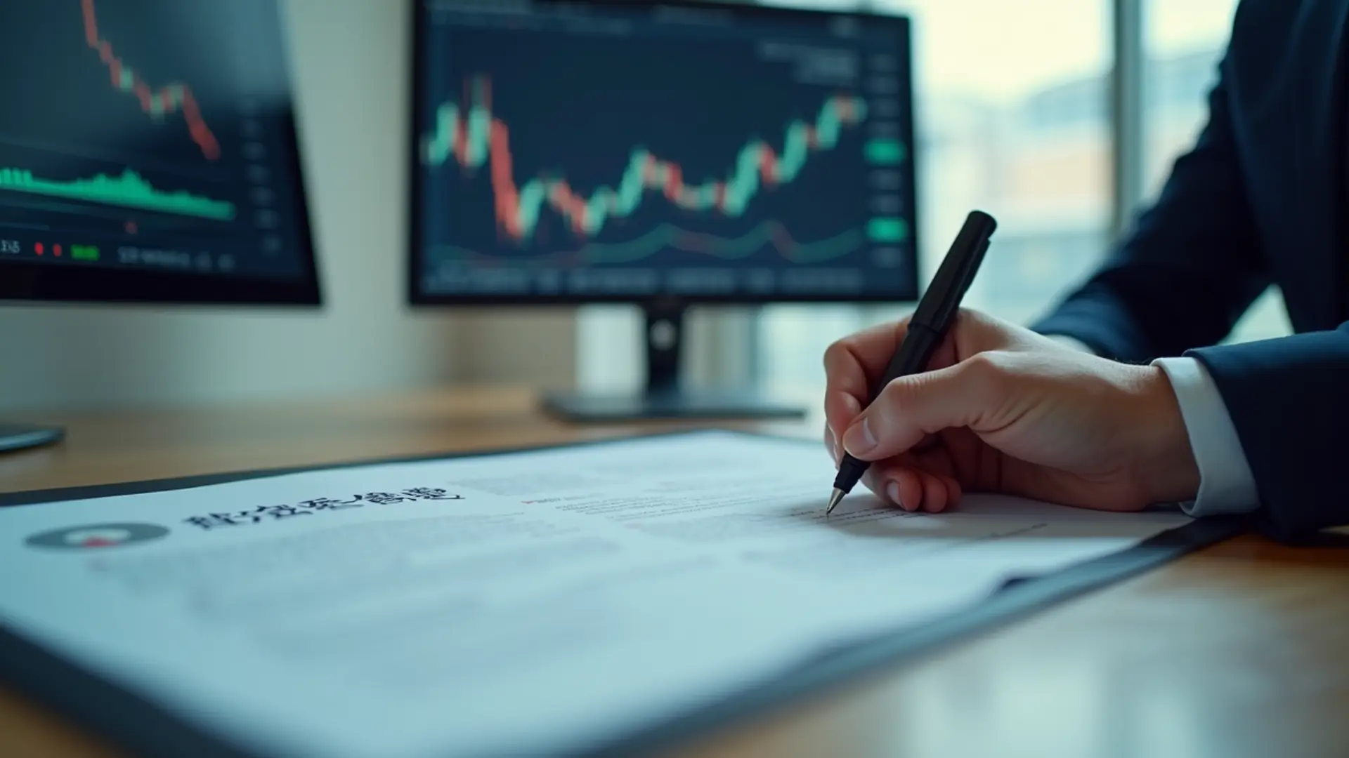 台灣投資人簽署股票代墊風險評估合約