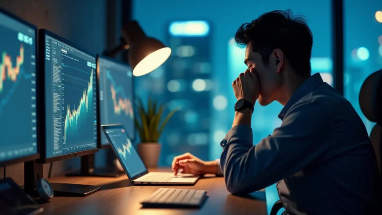 台灣投資人於台北金融辦公室處理券商通知違約交割