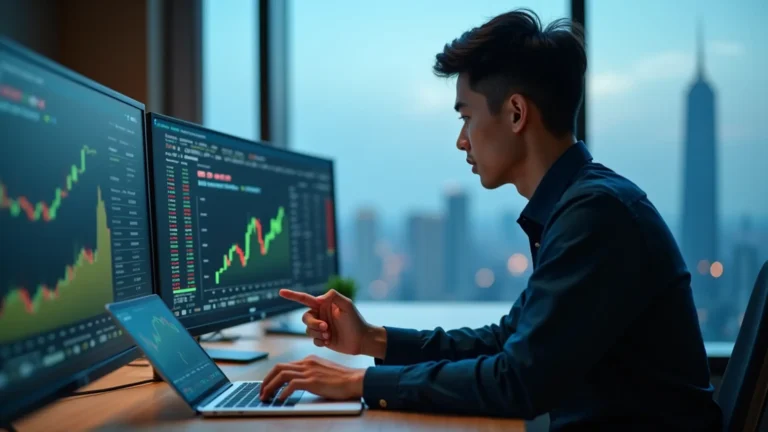 台灣投資人看螢幕學習股票投資新手入門