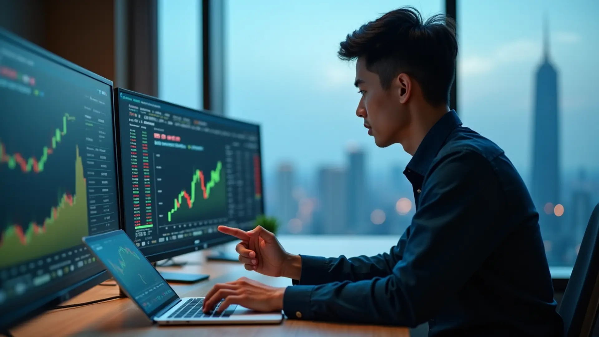 台灣投資人看螢幕學習股票投資新手入門