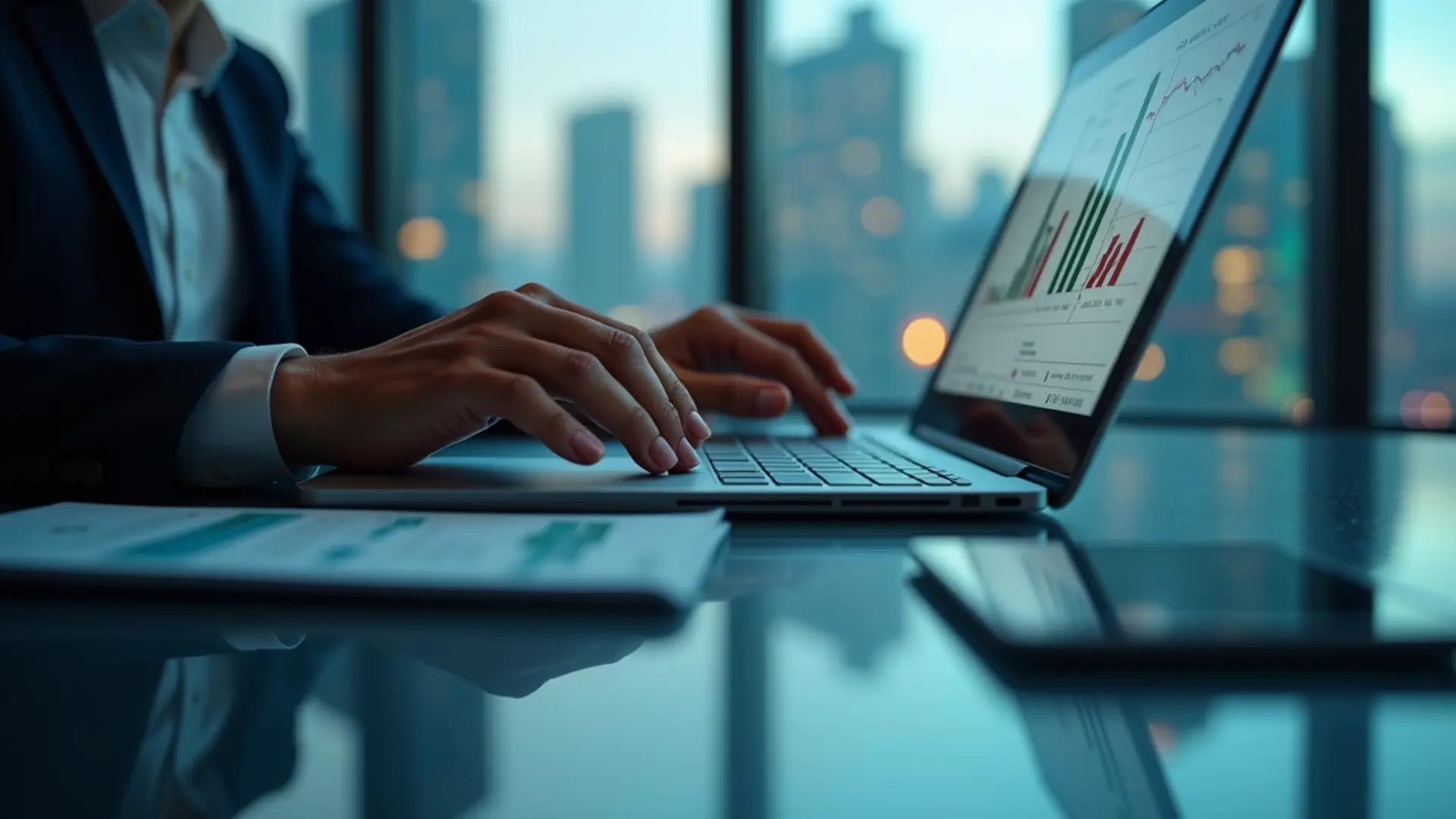 台北專業交易桌顯示借券金融數據圖表