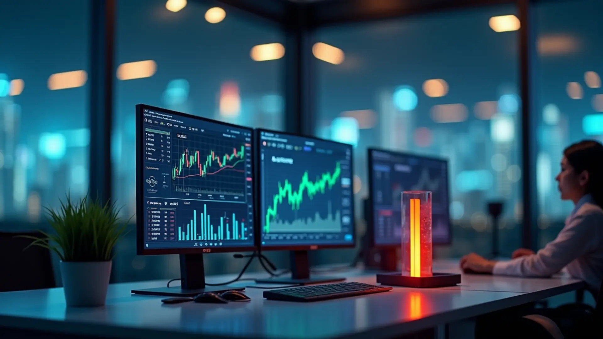 台灣辦公室股票融資交易介面與風險分析圖示